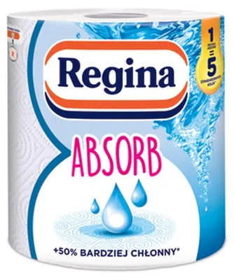Immagine prodotto di Carta assorbente per cucina Regina, rotolo, 3 strati, 220 fogli, 1 rotolo