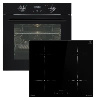 Produktbild von KKT KOLBE Autarkes Herdset | 60cm Einbaubackofen BO7010FB | 59cm Induktionskochfeld IH85900RL | Katalyse | AirFry | Pizzafunktion | Grill | Heißluft | Teleskopauszüge | SET7010FBIH859RL