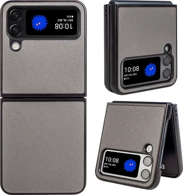 Produktbild von Für Samsung Galaxy Z Flip4 5G Design Cross Texture Cover Handy Tasche Hülle Etui