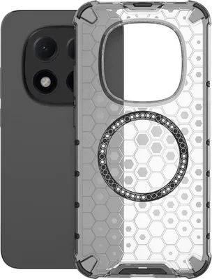 Immagine prodotto di Copertura magnetica per Xiaomi Redmi Note 15 Pro Plus 5G Honeycomb Hybrid Ring Bianco