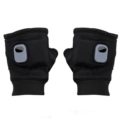 Produktbild von Winterhandschuhe Beheizbare Fingerlose Handschuhe USB-aufladbar 3 Geschwindigkeiten Einstellbar Halbfinger Handschuhe für Innen Büro Schwarz