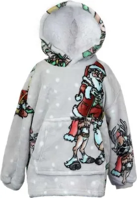 Produktbild von Unique Living - Kapuzenpullover Xmas Natale - 43x47cm - Grau