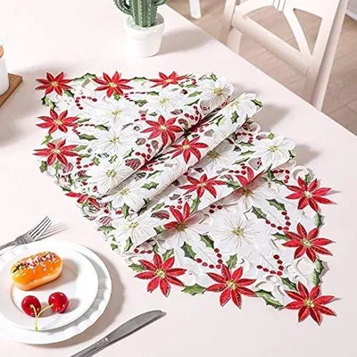 Produktbild von Weihnachts- Dekorationstücher 38 CM x 176 CM - Ideal für Hochzeiten und Festliche Dekoration