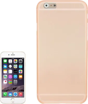 Zdjęcie produktu dla Etui ochronne Ultra cienkie 0,3 mm na telefon komórkowy Apple iPhone 6 Plus Pomarańczowy Przezroczysty