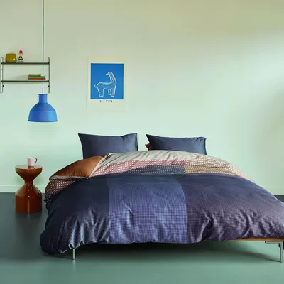 Zdjęcie produktu dla Beddinghouse Dutch Design, zestaw pościeli Oxford Street, 2 elementy - 135 x 200 cm - niebieski - 70% lyocell, 30% satyna bawełniana, 220 TC - z zamkiem