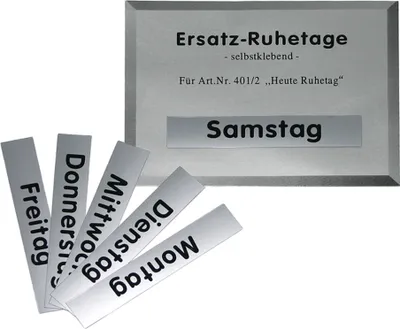 Produktbild von GRÄWE Ersatzschilder zu Gastroschild "Heute Ruhetag"