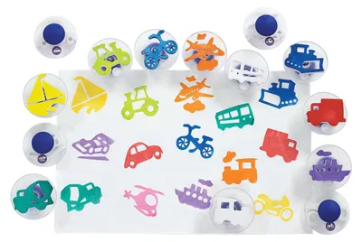 Produktbild von Colorations – Easy Grip Verkehrsstempel, 14 Stück