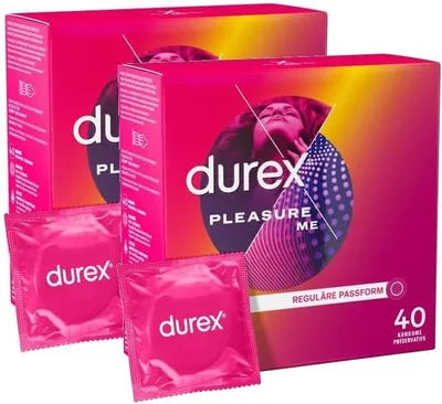 Produktbild von Durex Pleasure Me Kondome 80 Stück (2er Pack)