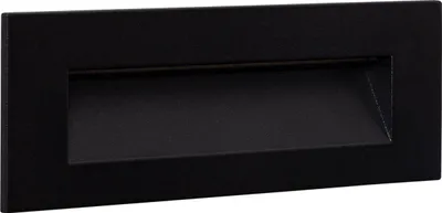 Produktbild von LED Wandeinbauleuchte Außen 7W Rechteckig Aluminium Schwarz Groult 2700K Warmweiß