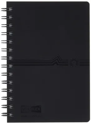 Produktbild von Adressbuch Telefonbuch DIN A7 schwarz 12-tlg. Spiralbindung VELOFLEX