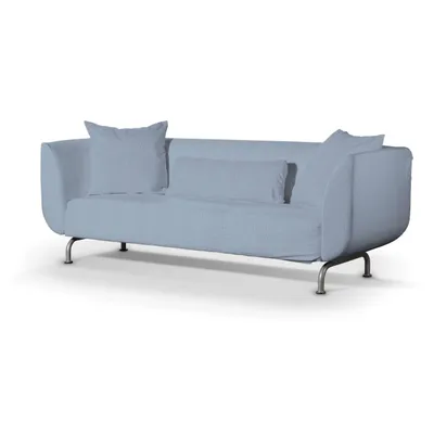 Produktbild von Bezug für Strömstad 3-Sitzer Sofa, silber- blau, Bezug für Sofa Stromstad 3-sitzer, Chenille
