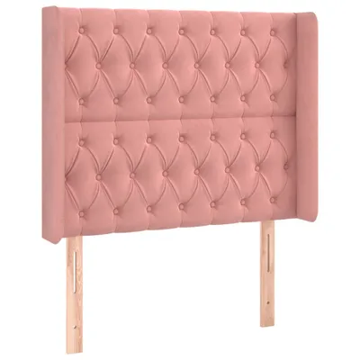 Immagine prodotto di vidaXL Testiera con orecchie Rosa 103x16x118/128 cm Velluto