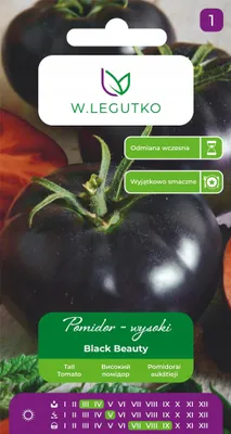 Immagine prodotto di Pomodoro Black Beauty Nero 0,2 G – Precoce, Alto, Frutti Grandi