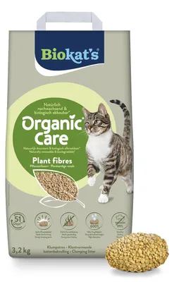 Obrázek produktu pro Podestýlka Biokat's Organic Care Plant Fibres 3,2kg