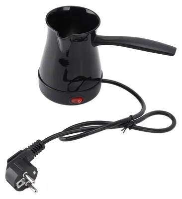 Elektrische türkische Kaffeekanne 300 ml, schwarz, Edelstahl