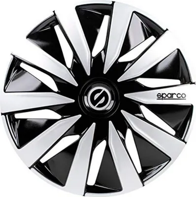 Produktbild von Sparco Radkappen 15 Zoll Lazio Schwarz Silber 4x