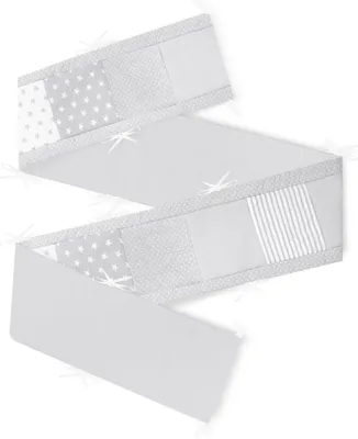 Produktbild von Amilian Bettumrandung Babybett Baby Kinder Nestchen Kantenschutz Bettnestchen Kopfumrandung für Laufstall Bettausstattung Bettschlange 360 cm