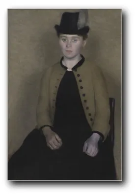 Immagine prodotto di Stampa artistica intitolata "Ida Ilsted, successiva moglie dell'artista", di Vilhelm Hammershøi – 60 x 90 cm – non incorniciata