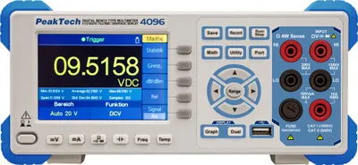 Produktbild von PeakTech P 4096 - Tischmultimeter 200.000 Counts mit TFT, Datalogger, RS-232, LAN, USB