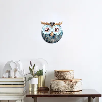Produktbild von Wallity, Owl- TNL1739, Bunt, Sonstige Wohndekorationen, 19 x 19 cm, 100% Metall (Dicke: 1