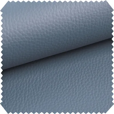 Produktbild von novely® DONAU Weiches Kunstleder - Polsterstoff mit natürlicher Narbung - Möbelstoff im Echtleder-Look - Pflegeleichte Meterware 1lfm - Farbe: 43 Blaugrau