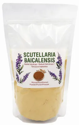 Produktbild von Baikal-Helmkraut Pulver 200g - gemahlene Wurzel (Scutellaria baicalensis)