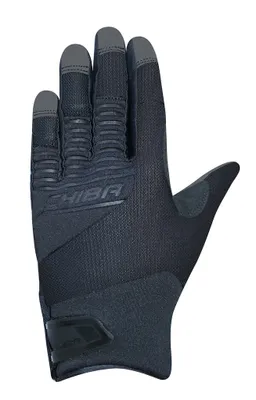 Produktbild von CHIBA Blade - Radhandschuhe schwarz/schwarz, kurz, atmungsaktiv, Touchfinger,...