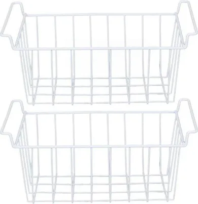 Immagine prodotto di Scaffali metallici a 2 ripiani per cucina, frigorifero, bagno, L 485 cm, P 245 cm, A 20 cm.