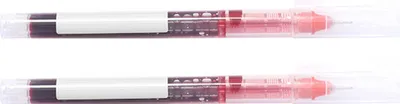 Obrázek produktu pro 2 ks kuličkové pero 0,5 mm s jemným hrotem Rychleschnoucí kuličkové pero s tekutým inkoustem pro studenty Červená barva