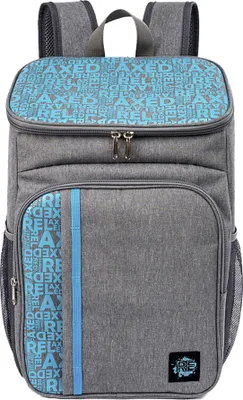 Produktbild von Biggdesign Moods Up Relax Isolierter Rucksack, Wasserdichter und auslaufsicherer isolierter Lunchrucksack für Männer und Frauen, Picknick-Kühltaschen, für Büro, Camping, Strand, Schule, 19,1 L