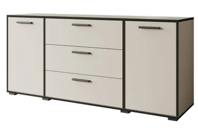 Obrázok produktu pre MINIO Komoda TOGA, 150 cm, komoda do obývačky – farba: kašmírová béžová / čierna