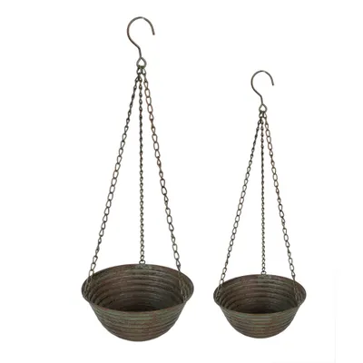 Obrázek produktu pro Držák na rostliny Clayre & Eef Ø 25 Ø 19 cm Zelenohnědá litina