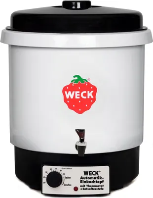 Produktbild von WECK Einkochautomat, Kunststoff, ohne Uhr, mit Einlegerost, mit Vollkunststoffauslaufhahn