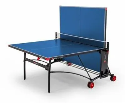 Produktbild von Tischtennisplatte SPONETA S3-87e, Outdoor, Klappbar, Inkl. Netz, Zubehörhalterung, Multi-Direktionale Räder, Blau/Schwarz