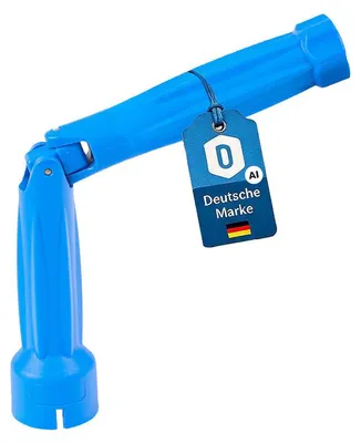 Produktbild von Universal WC-Sitz Montageschlüssel M8-M10, ergonomisch, blau, rutschfest, 200 mm