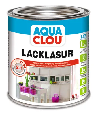 Produktbild von AQUA CLOU Lacklasur steingrau 375 ml