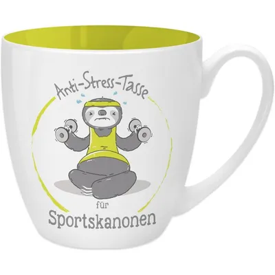 Produktbild von Antistress-Tasse Motiv »Sportskanonen« Sheepworld Kaffeetasse Teetasse
