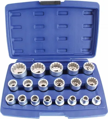 Immagine prodotto di Set chiavi a bussola 1/2" ,8-32 mm, impronta Torx XZN, poligonale, Vario Plus