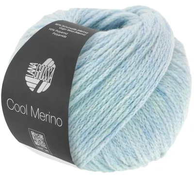 Zdjęcie produktu dla Lana Grossa COOL MERINO 50 g lekka przędza osnowowa z klasycznej wełny merynosów 150 m kolor 006 - jasnoniebieski
