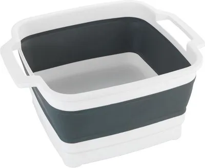 Produktbild von Famanu Faltbare Spülschüssel mit Abflussloch und Griffen - 8 Liter
