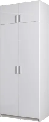 Image de Surmeuble armoire FLEX – 2 portes – Blanc brillant – 92×40×54 cm