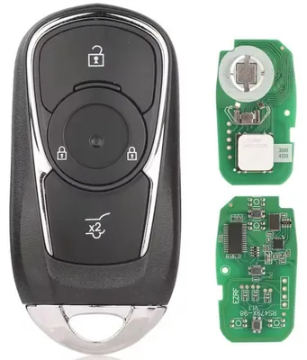 Produktbild von Voll programmierbarer Autoschlüssel, Techstar, mit 4 Tasten HYQ4EA 433,92 MHz Smart-Fernbedienung mit ID46-Chip für Opel Astra K und Insignia, unbearbeitete Schlüsselklinge