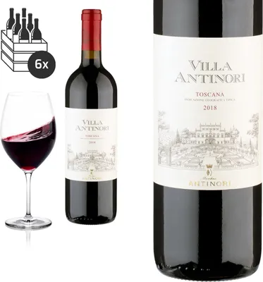 Produktbild von 6er Karton 2018 Toscana von Villa Antinori - Rotwein