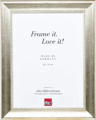 Produktbild von effect Wandspiegel Holzprofil 95 Silber 30x40 cm