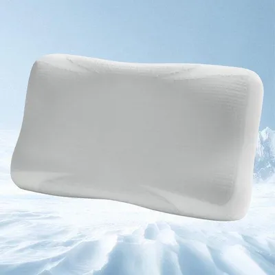 Obrázok produktu pre Unyqoos® Ergonomická gelová pamäťová podpera na hlavu – chladivá gélová vrstva, odvetrávaná a priedušná, snímateľný poťah, poskytuje úľavu pre krk pri spánku na boku a na chrbte