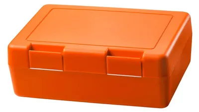 Produktbild von Brotdose Kinder "Dinnerbox" – BPA-FREI & GERMANY – Lunchbox mit sicherem Klickverschluss, robuste Pausenbox für Kinder & Erwachsene - standard-orange