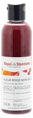 Image de Royal Steensma Kleurstof Red 200g - colorant alimentaire rouge intense pour la pâtisserie et la cuisine
