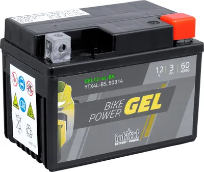 Produktbild von INTACT Bike Power-Batterie GEL YTX4L-BS