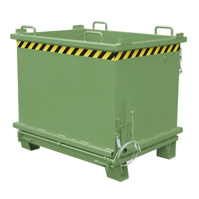 Produktbild von BAUER Klappbodenbehälter - stapelbar - Volumen 1.500 l - 2.000 kg - resedagrün