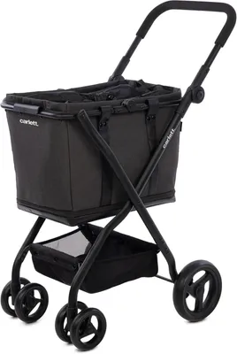 Produktbild von Carlett Einkaufstrolley mit 4 Rädern, faltbar, Tasche 50–75 L, höhenverstellbare